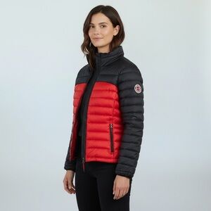 Lauren - Ralph Lauren - Black & Red Puffer Jacket - SIze Medium